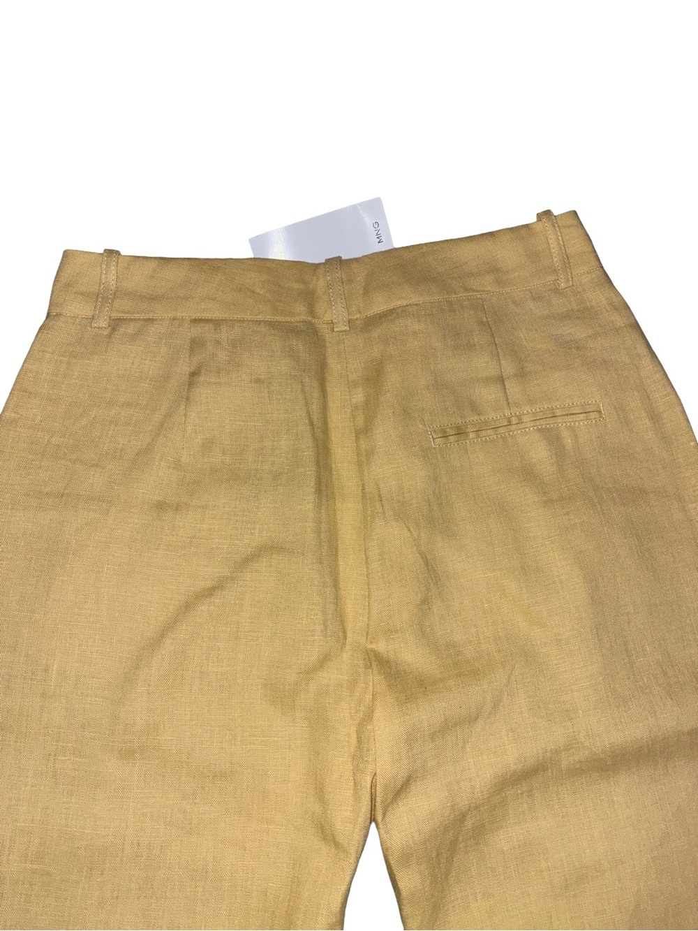 100% Linen MNG Mango, High Rise Bootcut Trousers, Size 6 - Picture 5 of 7